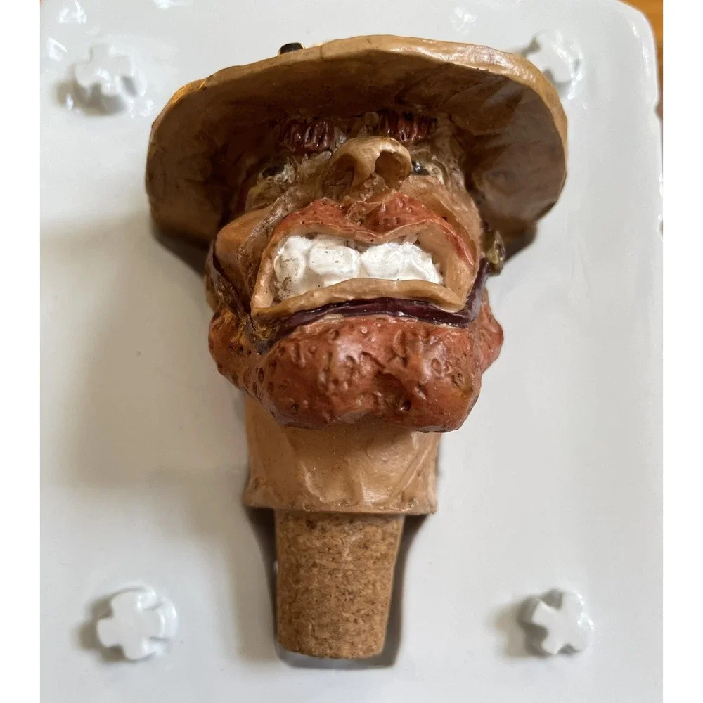 Vintage 1999 Decorative Wine Bottle Cork Carat Top Creations Old Sarge New